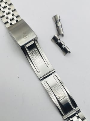 Image of STAINLESS STEEL GENTS WATCH STRAP,TUDOR,19mm,CURVE LUGS,NEW.(TU-10)