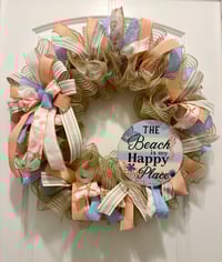 Image 1 of Beach Happy Place Wreath