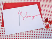 Image of Eye Love You Letterpress Card