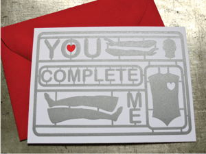 Image of Complete Me Letterpress Card