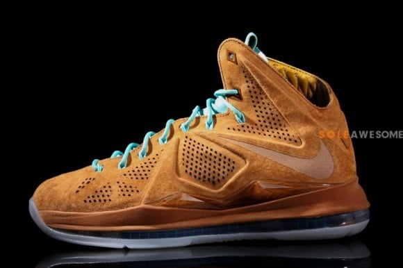 Image of Lebron X "Brown Suede"