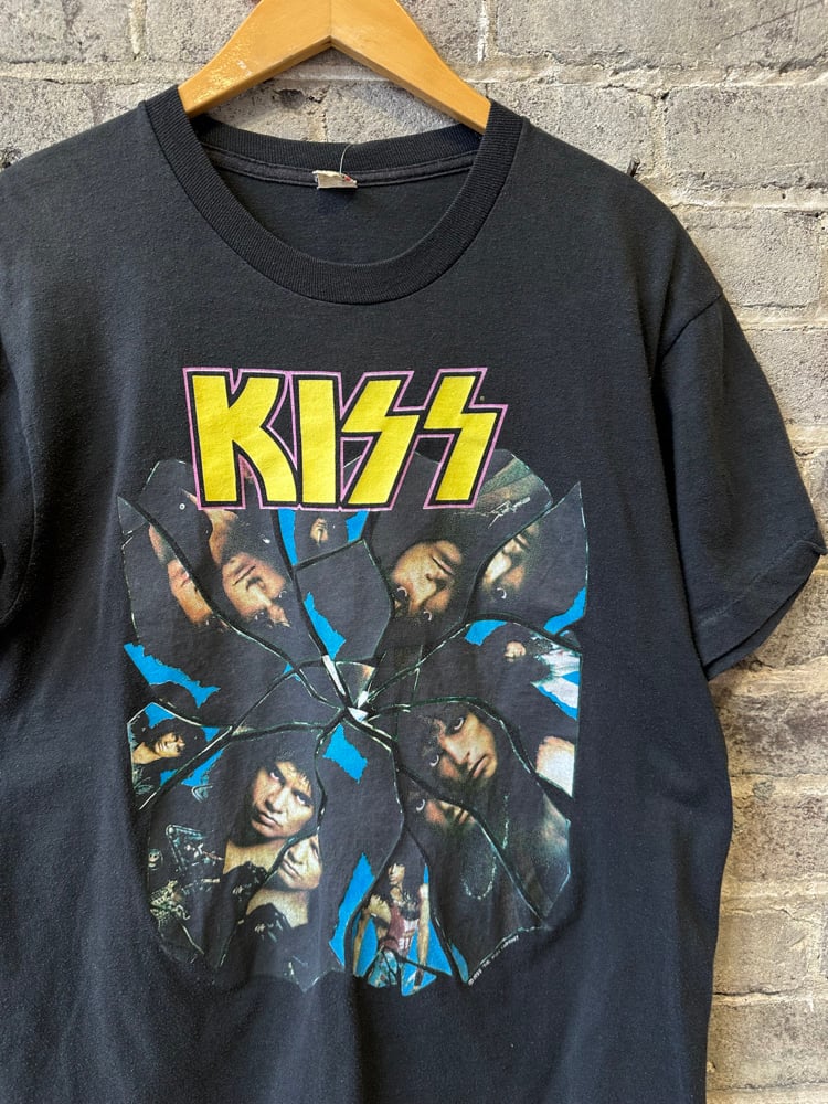 Image of 1988 VINTAGE “KISS - CRAZY NIGHTS WORLD TOUR" SINGLE-STITCHED CONCERT TEE, SIZE: LARGE