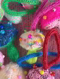Image 11 of Sofie and Iris Colorful Handknitted Textile Ornaments