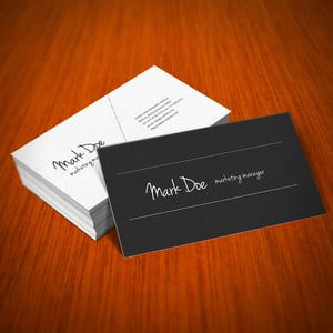 Image of B&W Simplicity Business Card