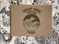 Image 1 of Great Wave Tattoo Flash book