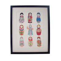 Image 3 of Limited Edition Hand Decorated Russian Doll Print