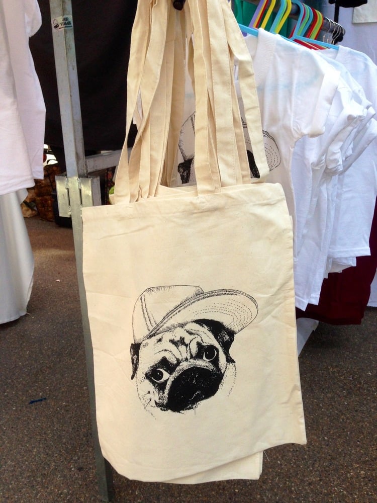 Image of Pug Tote Bag