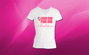 Image of White Vneck  - "Love Me For My Ambition" Chaos T-Shirt
