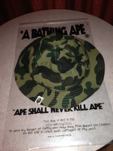 Image of BAPE Bucket Hat Green L