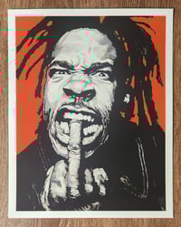 Image 2 of Busta Rhymes print.  11"x14"