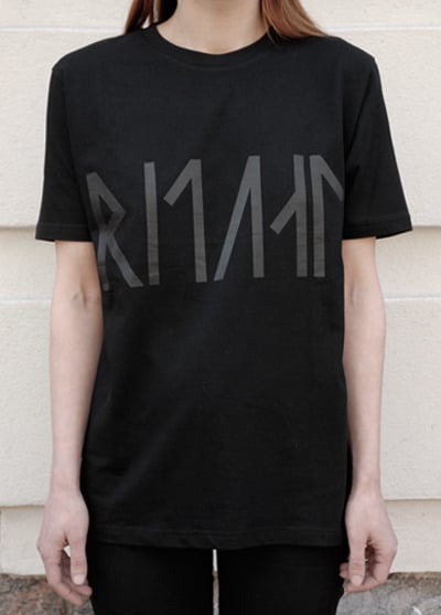 Image of RUNES UNISEX TEE / BLACK