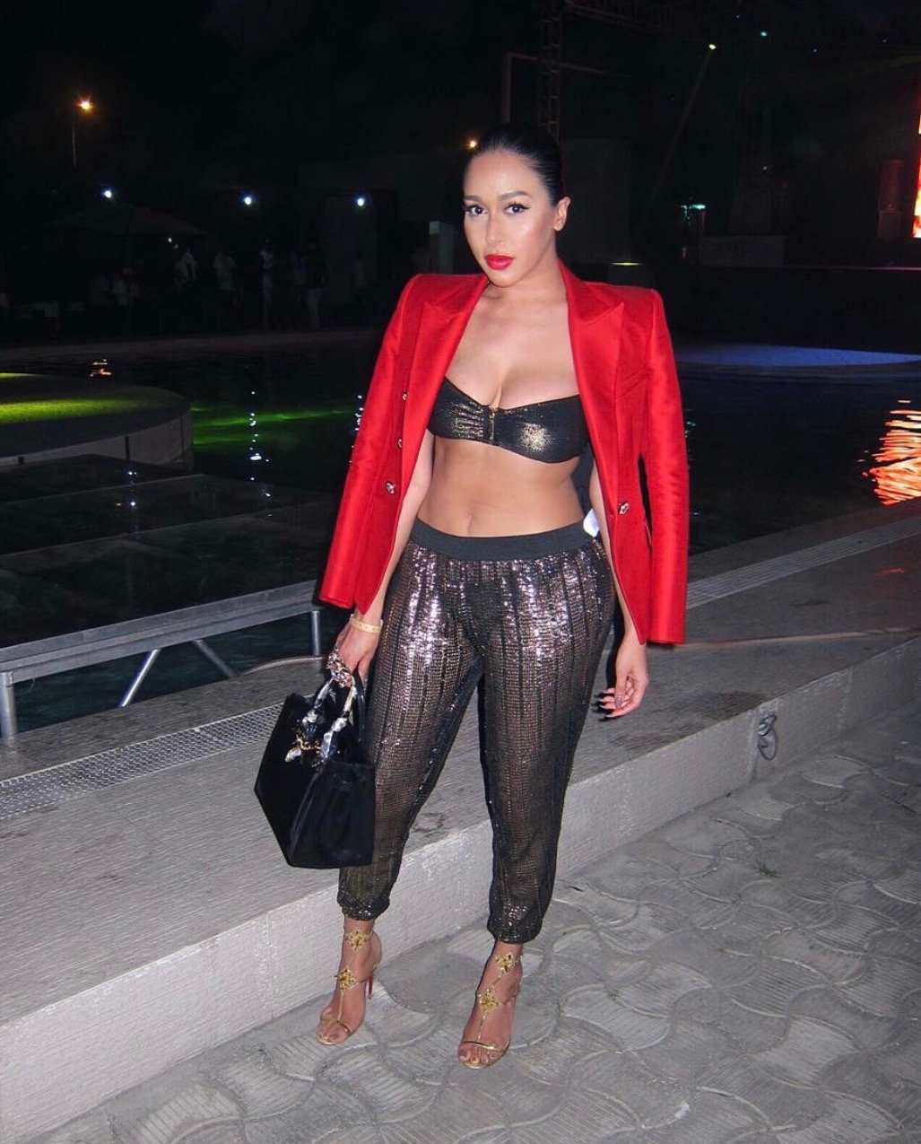 Image of 'PACHA IBIZA" FOR RIVER ISLAND GOLD PANTS (MEDIUM)
