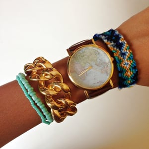 Image of Arm Party Set: "Harper" Stack of bracelets and watch 01