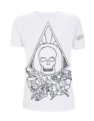 Image of Skull and Roses White Tee