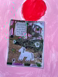 Image 3 of pony advice stickers with postcard