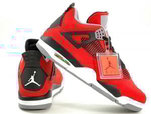 Image of Air Jordan 4 Toro Bravo Fire Red Nubuck Shoes