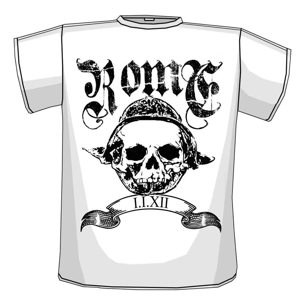 Image of White War Skull T-shirt