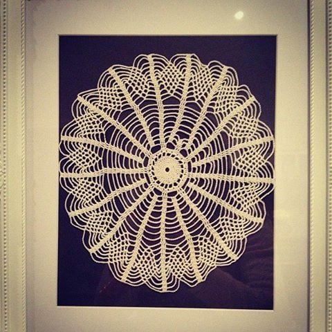 Image of Vintage Doily Framed