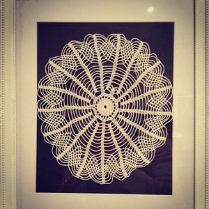 Image of Vintage Doily Framed