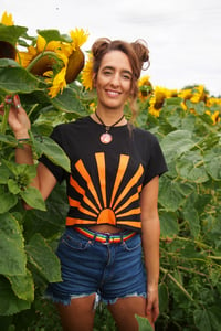 Image 4 of OVER & OUT sunset tee - adult 