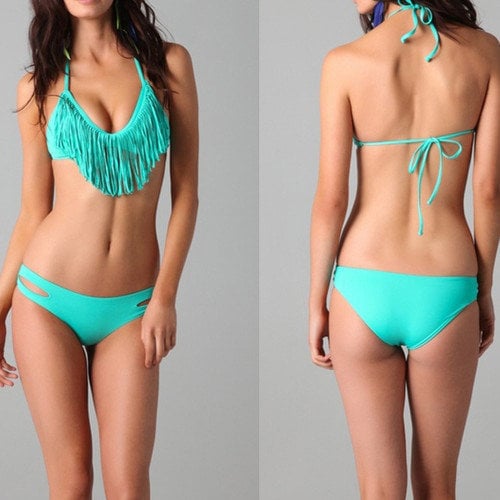 fringe bandeau bikini