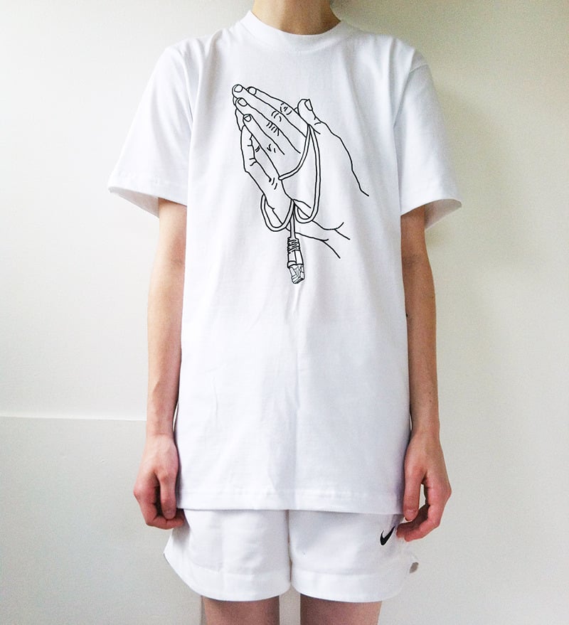 Image of THE INTERNET IS HOLY T-SHIRT