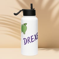 Image 4 of Stainless steel water bottle with a straw lid