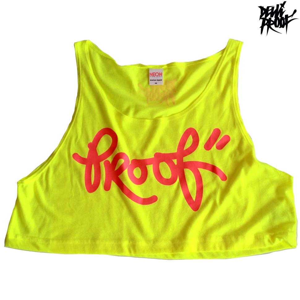 Image of Hi-Lite Yellow Crop Top