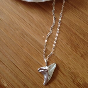Image of Sterling Silver Shark Tooth Necklace