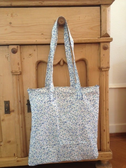 Image of Tote bag liberty bleu