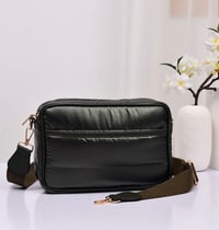 Image 5 of  Solid Rectangle Puffer Crossbody Bag - 3 Colors 