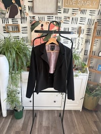 Image 1 of Black light white blazer