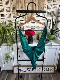 Image 1 of green swimsuit 