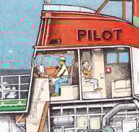 Image 2 of pilot Boat No. 1 13” X 19”