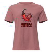 Image 2 of Women's Relaxed T-Shirt, Spicy Peppers T-Shirt | Funny Chili Pepper Graphic Tee