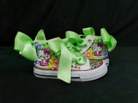 Image 2 of Cartoon Toddler Girls Custom Canvas Shoes