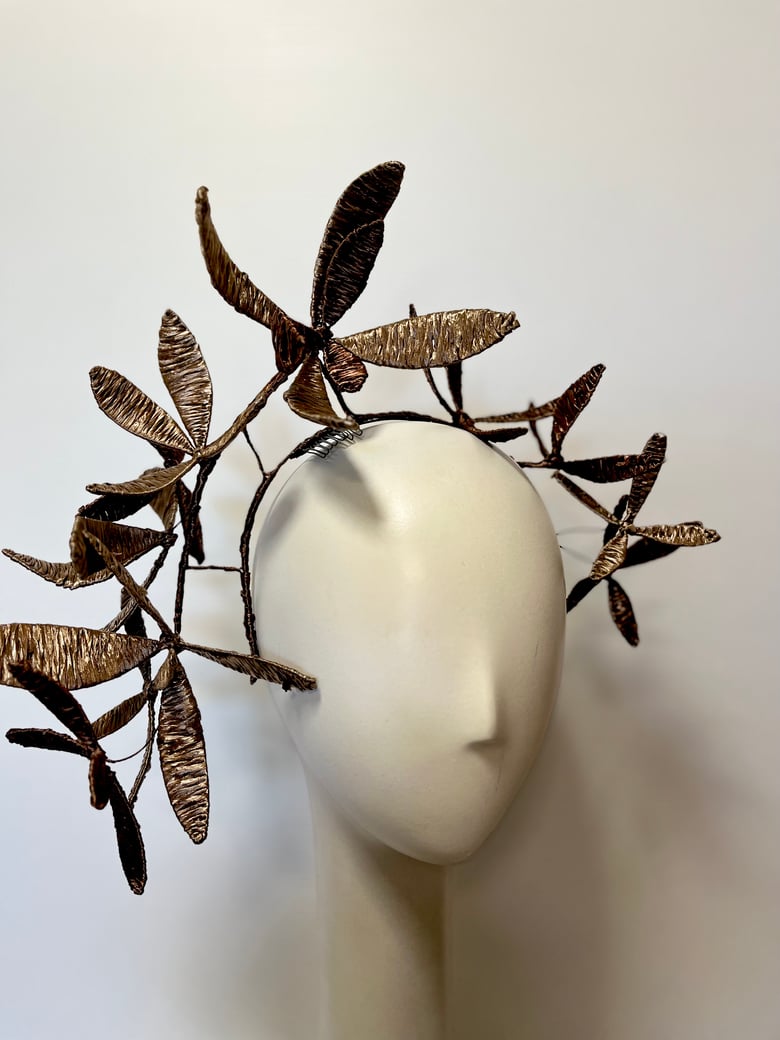 Image of Handmade raffia flower headpiece 