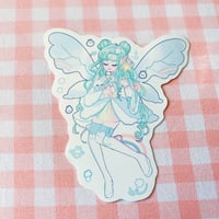 Image 1 of Bunny Fairy Vinyl Sticker