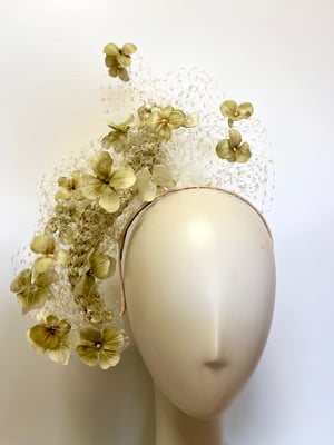 Image of Soft green headpiece 
