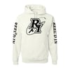 Monogram Logo White Hoodie