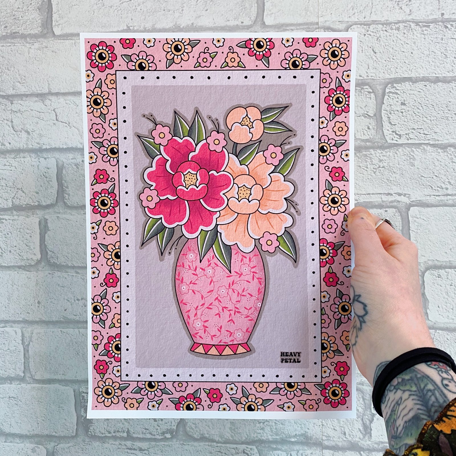 Blow a kiss this holiday. Print: HEAVY PETAL