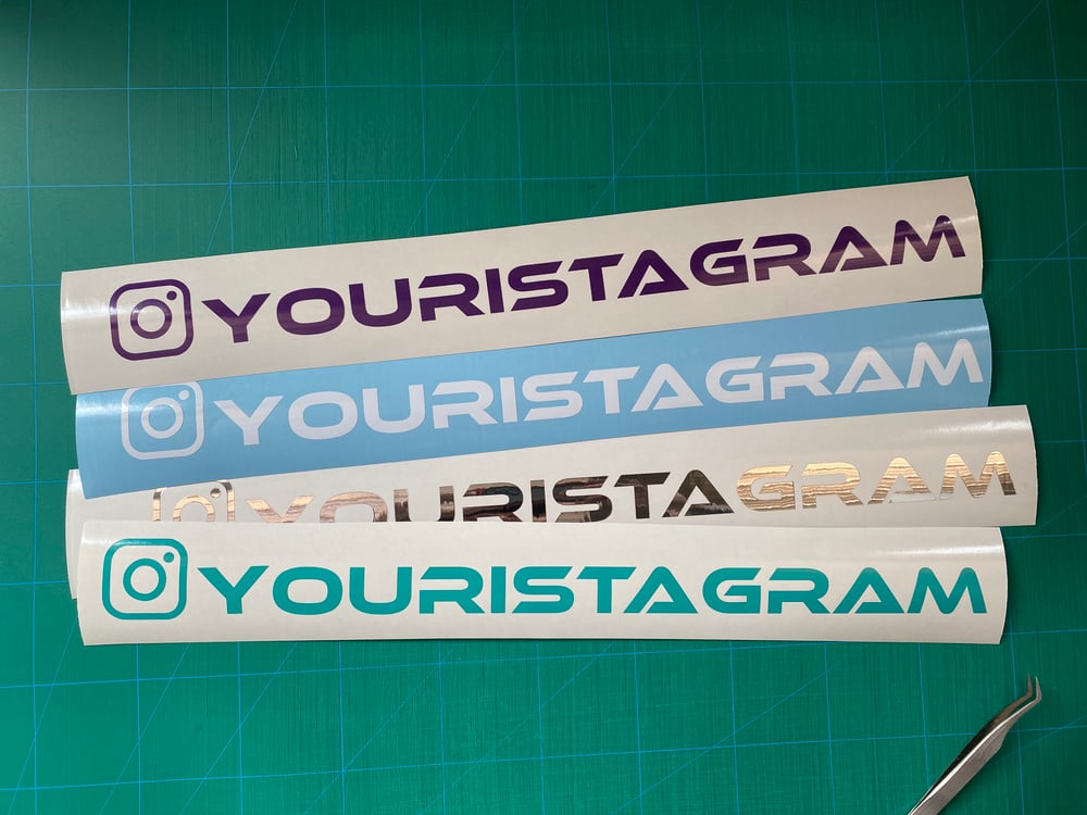 Image of 14" Custom Instagram Decal 2