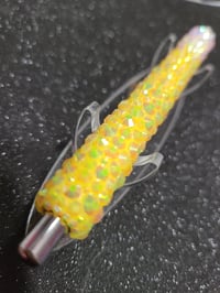 Image 1 of Yellow & White Rhinestone Pen