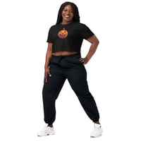 Image 2 of Crop Top - Classic Jack O Lantern