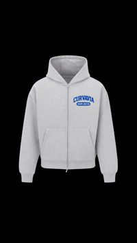 Image 3 of MENS RECTA ZIP HOODIE *GREY*