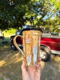 Image 3 of Melted checkered to go mug 