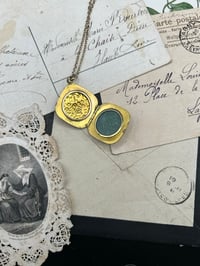 Image 4 of Magnifique pendentif ouvrant, porte-photo, plaqué or, 1910-1920