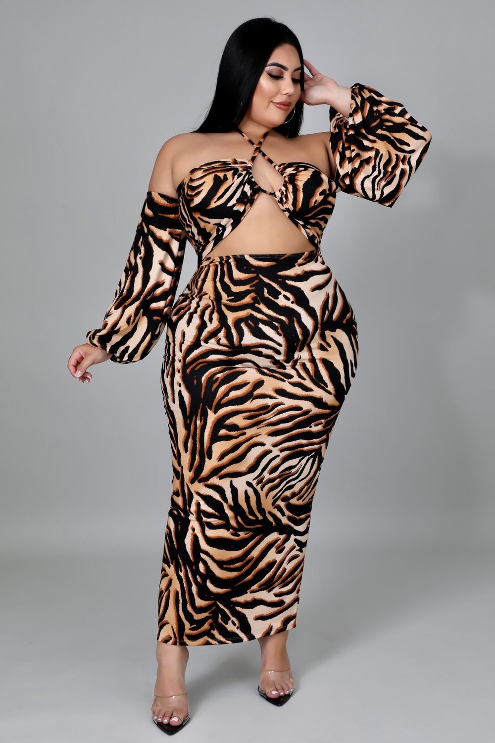 Image of WILD THANG PLUS MIDI DRESS 