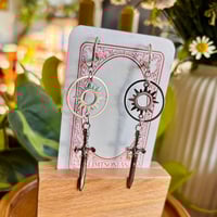 Sunburst Knight Earrings