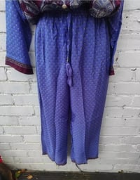 Image 2 of S/m Sari PJs and matching dust bag with tassels- lounge set